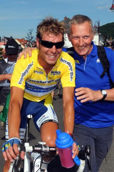 Matteo Carrera (Vacansoleil) thrilled to keep yellow.