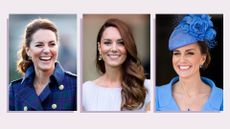 Collage of three images of the Princess of Wales, Kate Middleton