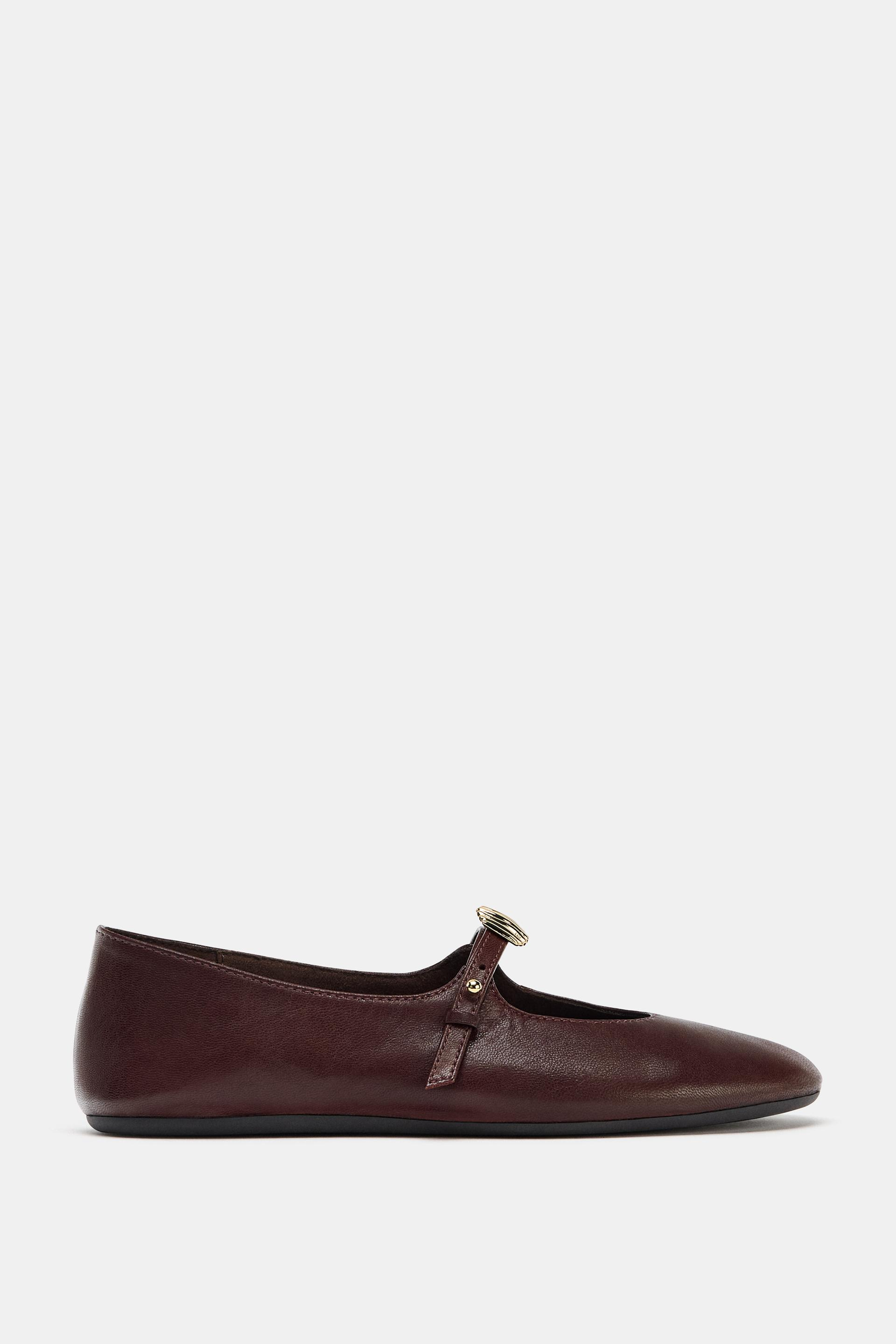 Zara, Soft Leather Ballet Flats