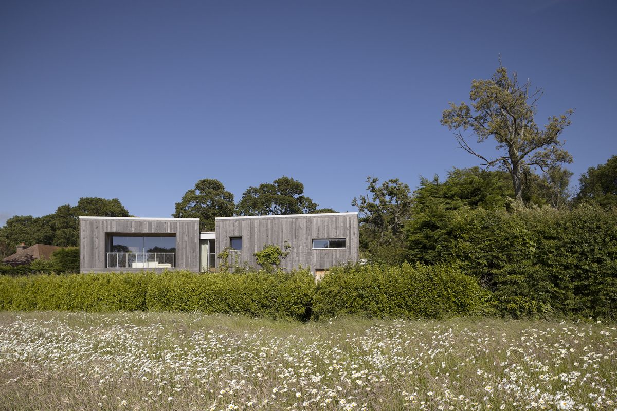 self build eco home with timber cladding