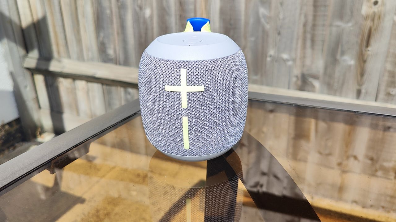 Ultimate Ears Wonderboom 3 review: speaker in a garden table