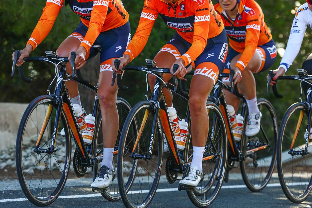 Boels Dolmans out training in their new kit at team camp