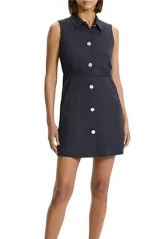 Theory Women's Sleeveless Belted Military Dress, Concord