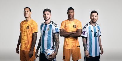 A preview of the Netherlands v Argentina World Cup 2022 clash, featuring Virgil Van Dijk, Rodrigo De Paul, Denzel Dumfries and Lionel Messi