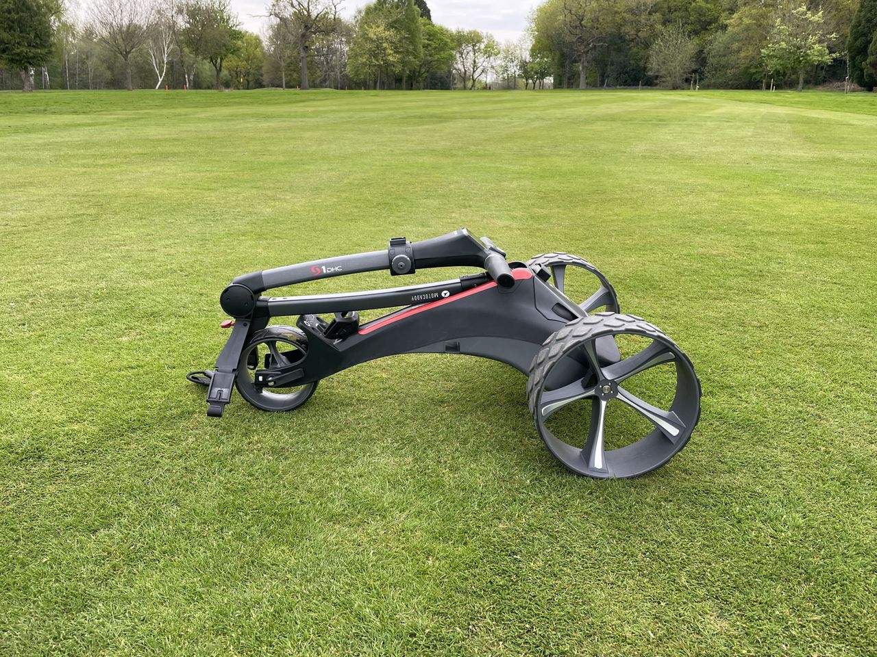 Motocaddy S1 folded up