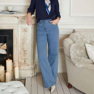 Cotton Traders Wide-Leg Jeans