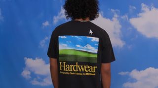 The Hardwear Microsoft clothing line being modelled.