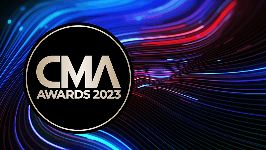 The official banner for the CMA Awards 2023