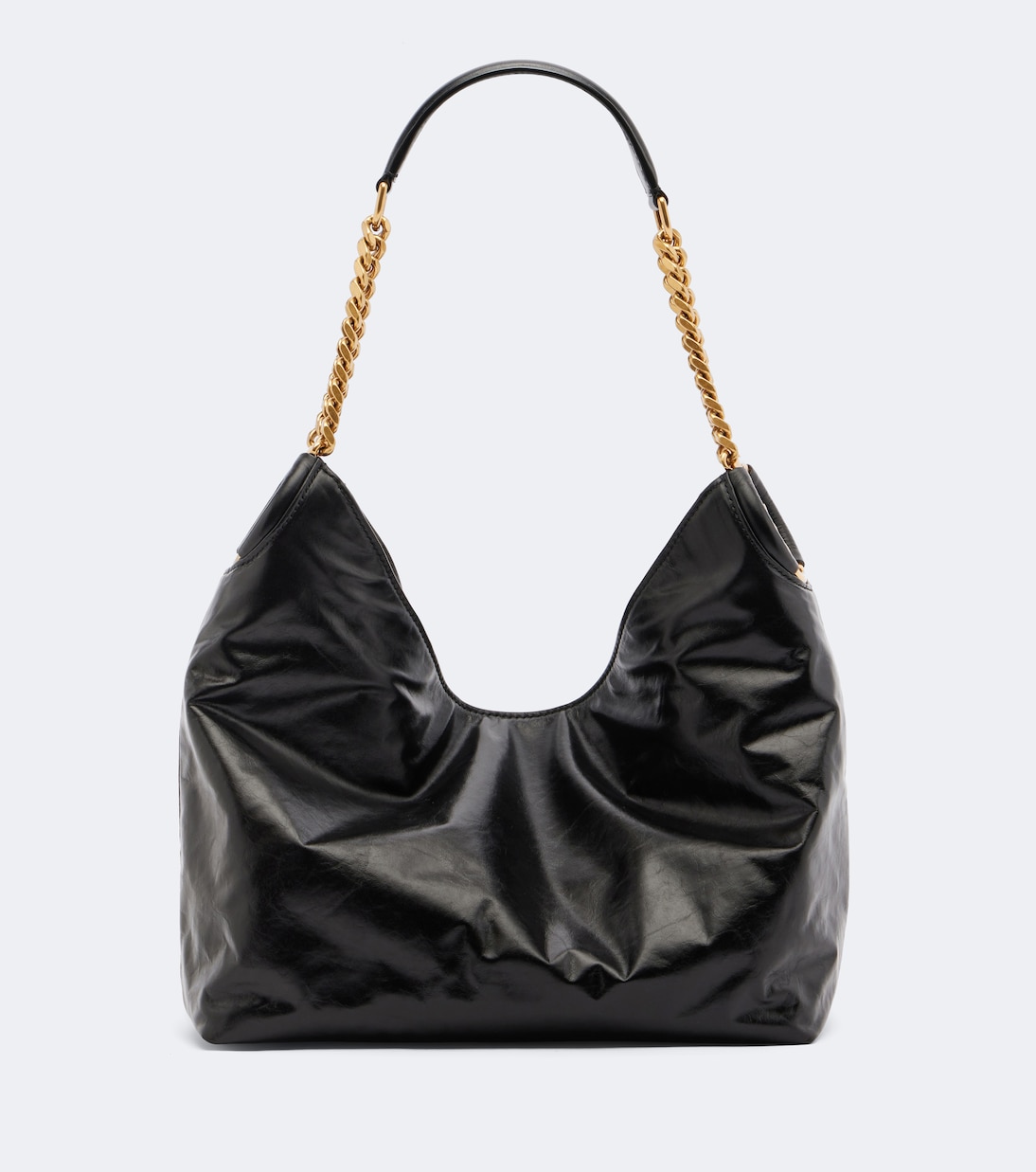 Hortense Leather Shoulder Bag in Black - Saint Laurent