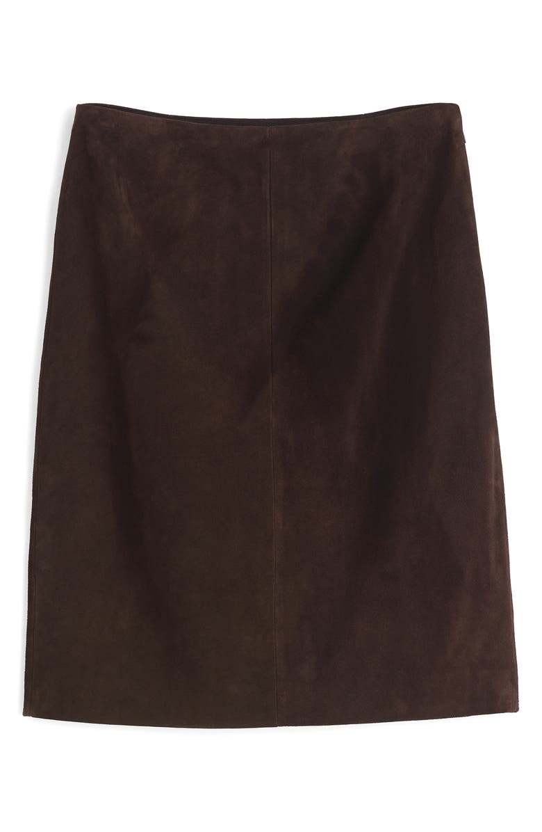 Suede Column Skirt