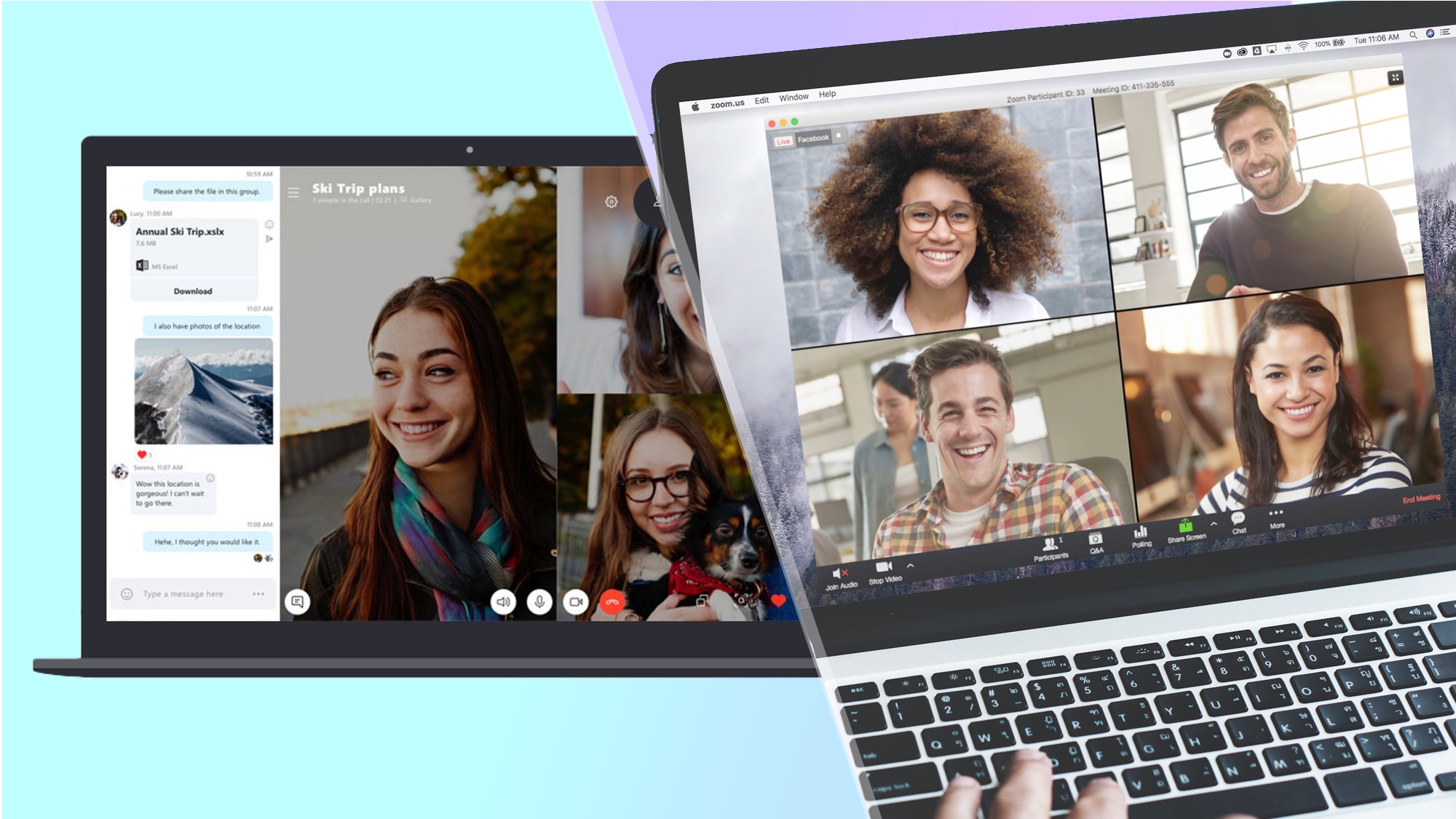 mac skype for business group chat
