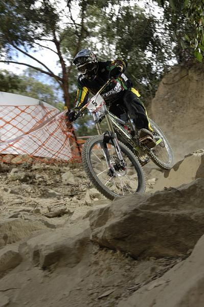 Mitchell Delfs will be one to watch on Sunday's downhill.