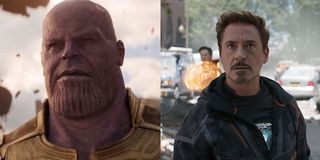 Thanos and Tony side by side