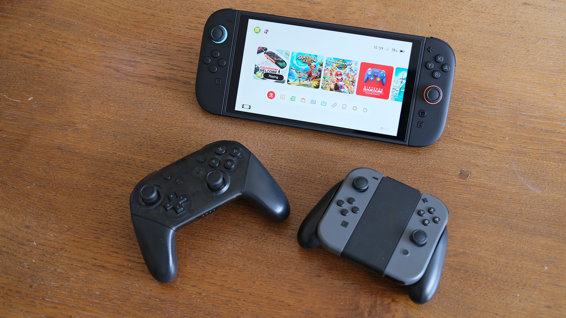 Nintendo Switch 2 with old Switch 1 controllers