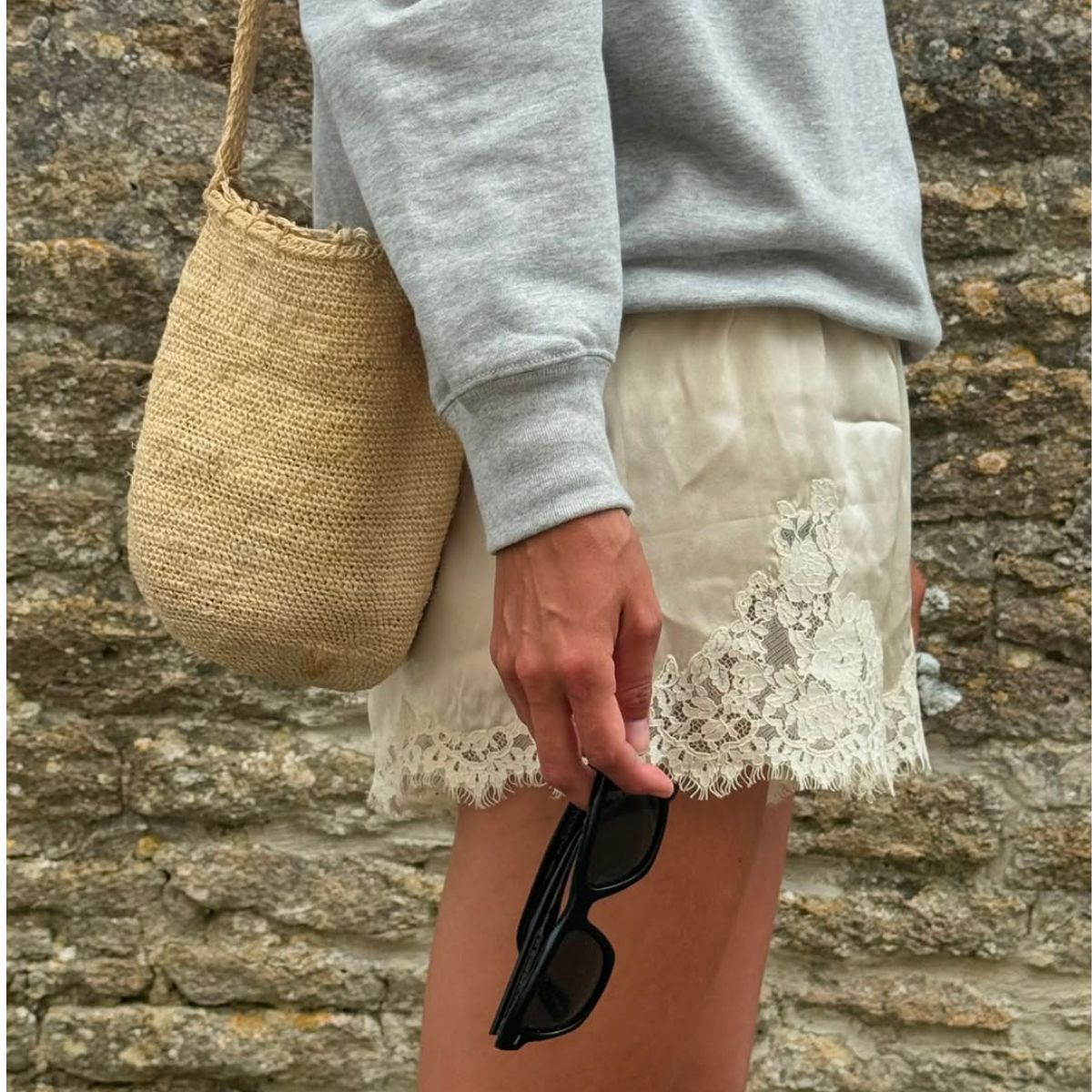 Lace Satin Shorts Trend