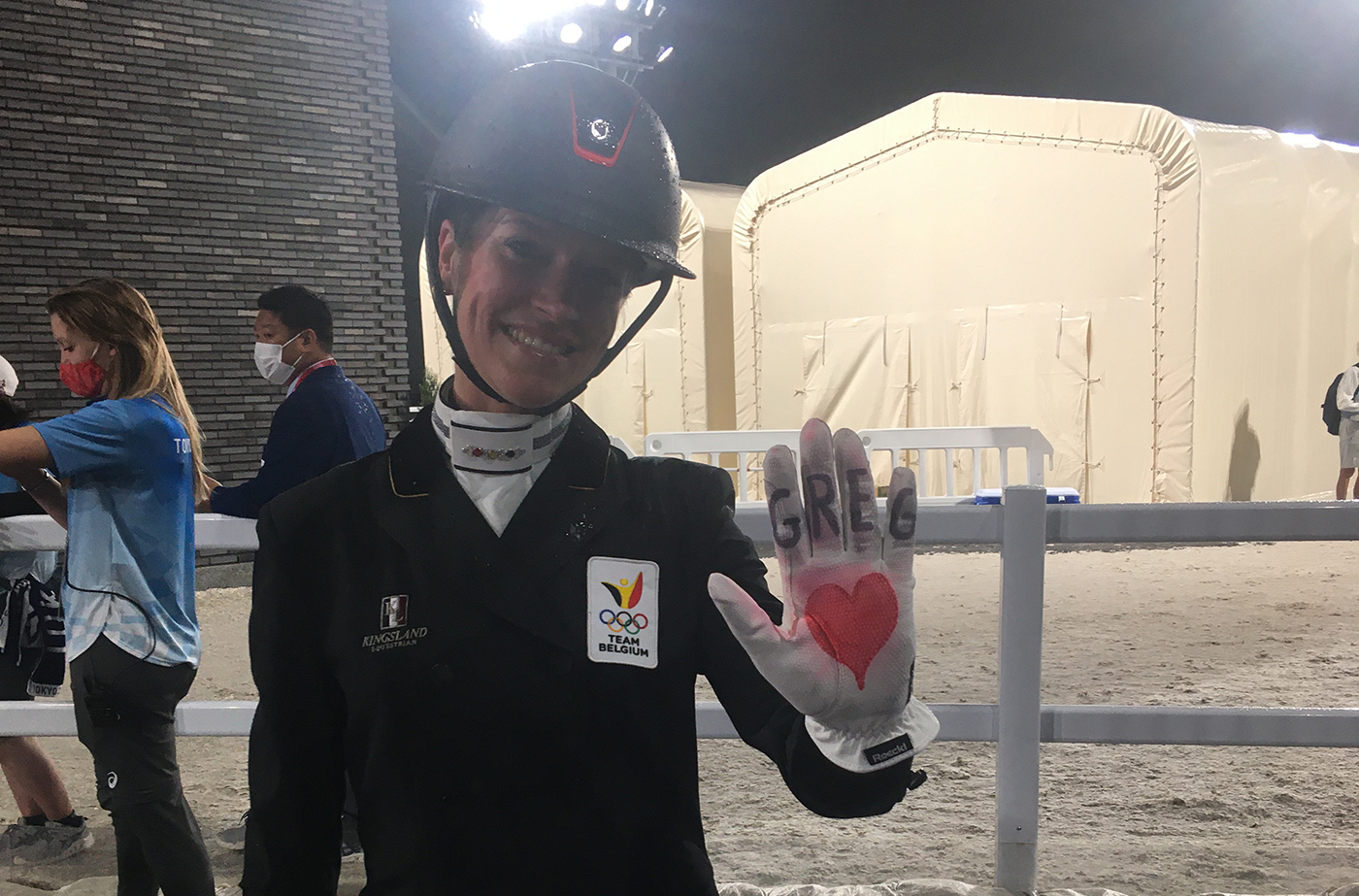Larissa Pauluis sends a message to her late husband from the Tokyo Olympics
