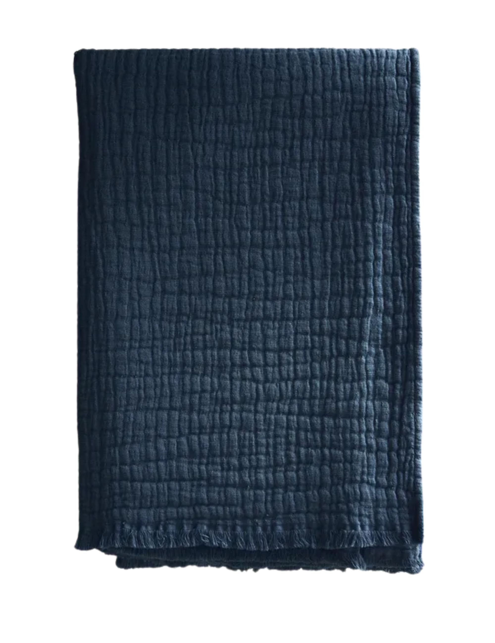 Zara Home, Textured Jacquard Blanket in Blue