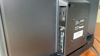 Amazon Fire TV 32-inch 2-Series (HD32N200U) 32-inch TV rear detail showing connections