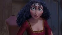 Mother Gothel looking shocked in Disney's animated Tangled.