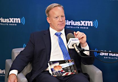 Sean Spicer and his new book.