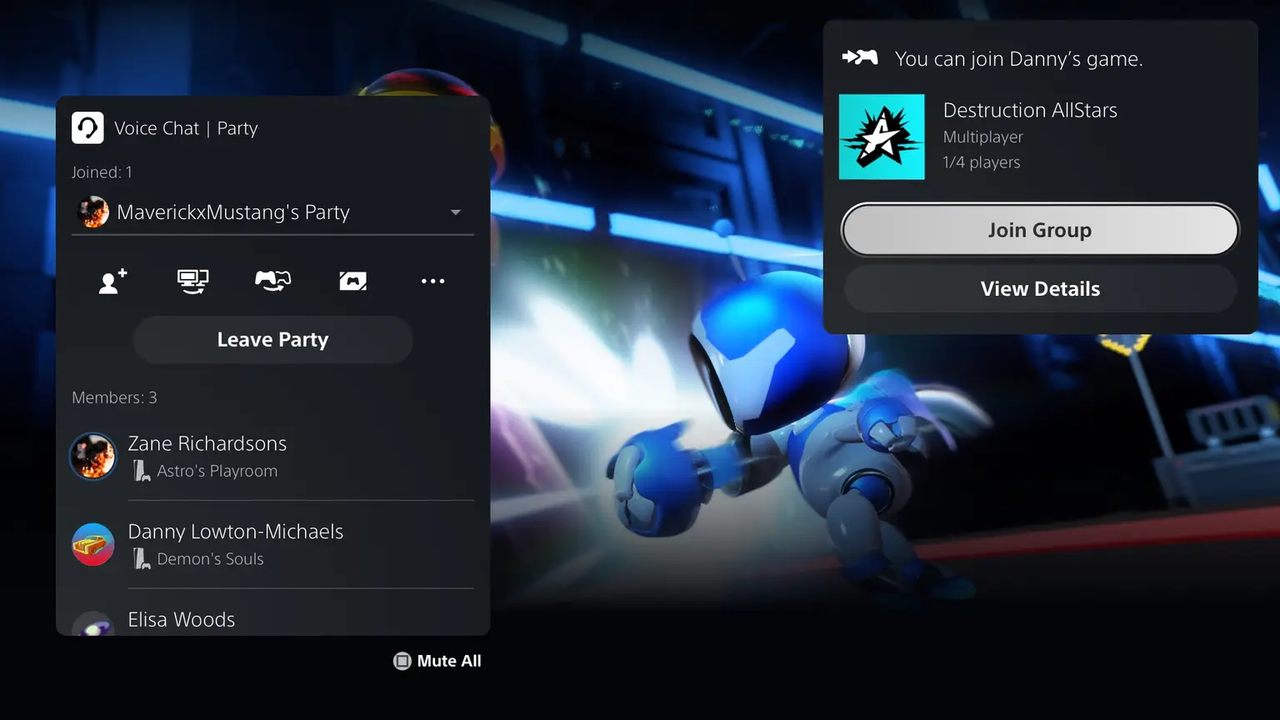 PS5 Join Party