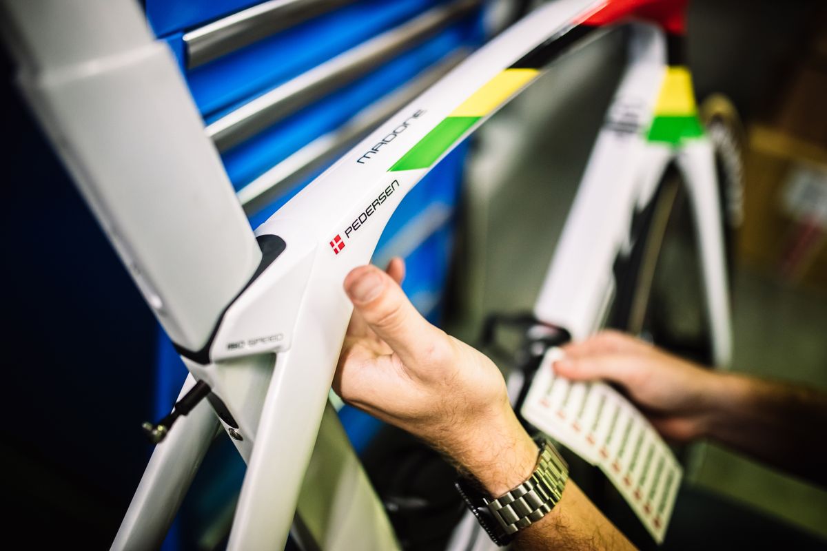 Mads Pedersen's World Champion Trek Madone