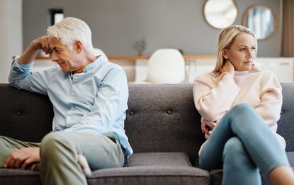 Shot of a mature couple having a disagreement at home
