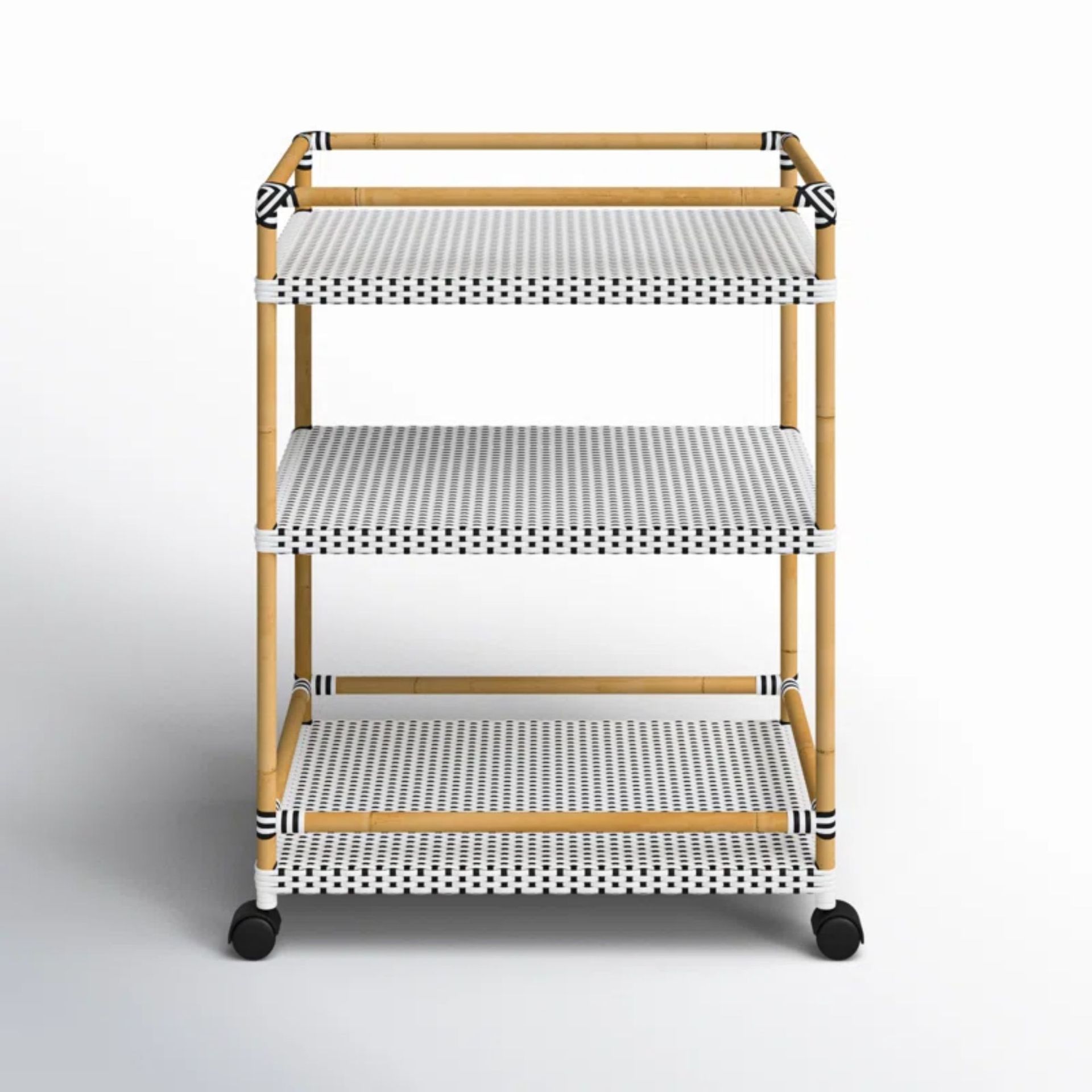 Ellie Bar Cart with Metal Outer Material