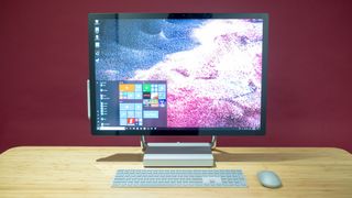 Surface Studio 2 on a desk