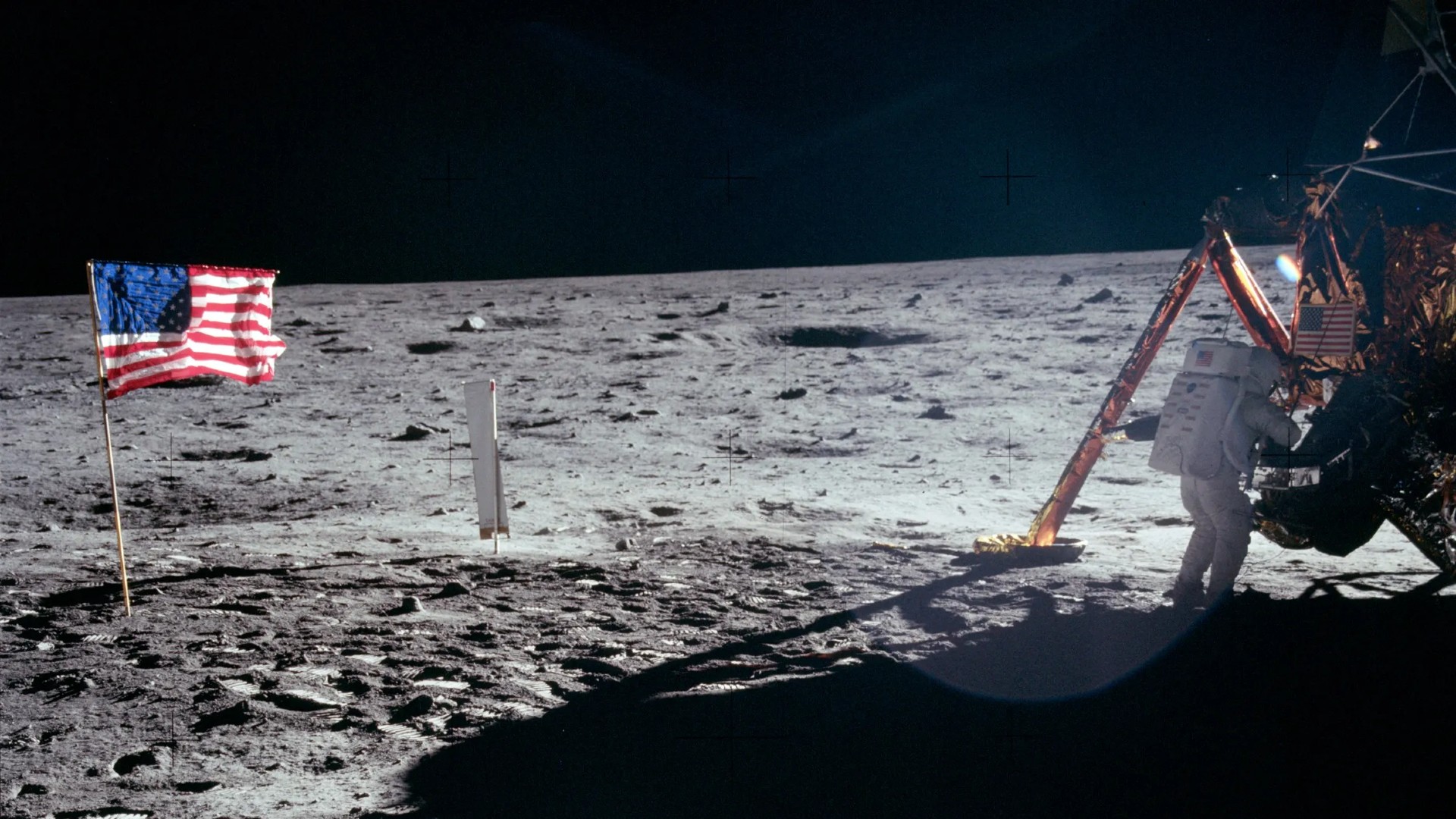  What became of the flags Apollo astronauts left on the moon? 