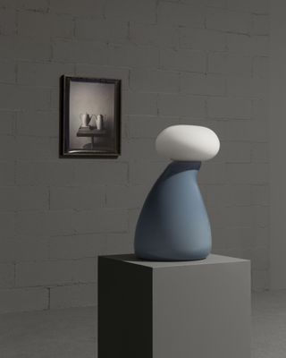 Ceramic vessels and artworks in gallery space, part of Mutina's An Ode to Things exhibitions