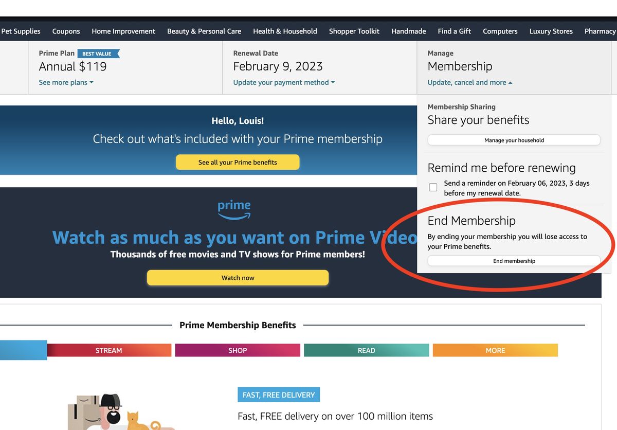 How to Cancel Amazon Prime Tom's Guide