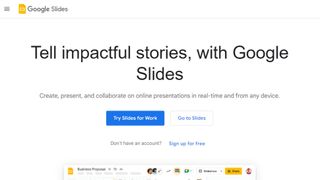 Google Slides website screenshot