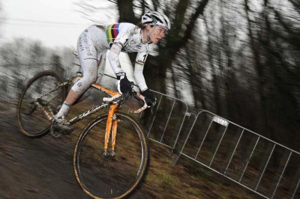 Marianne Vos on her way to the win in Hoogerheide.
