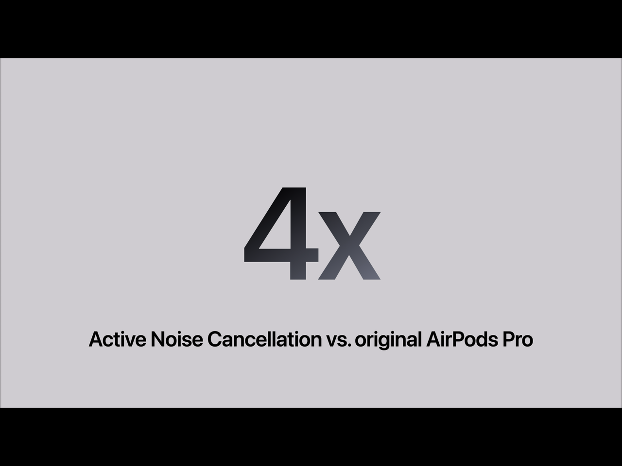 Promotional material for the AirPods Pro 3 from the Apple keynote