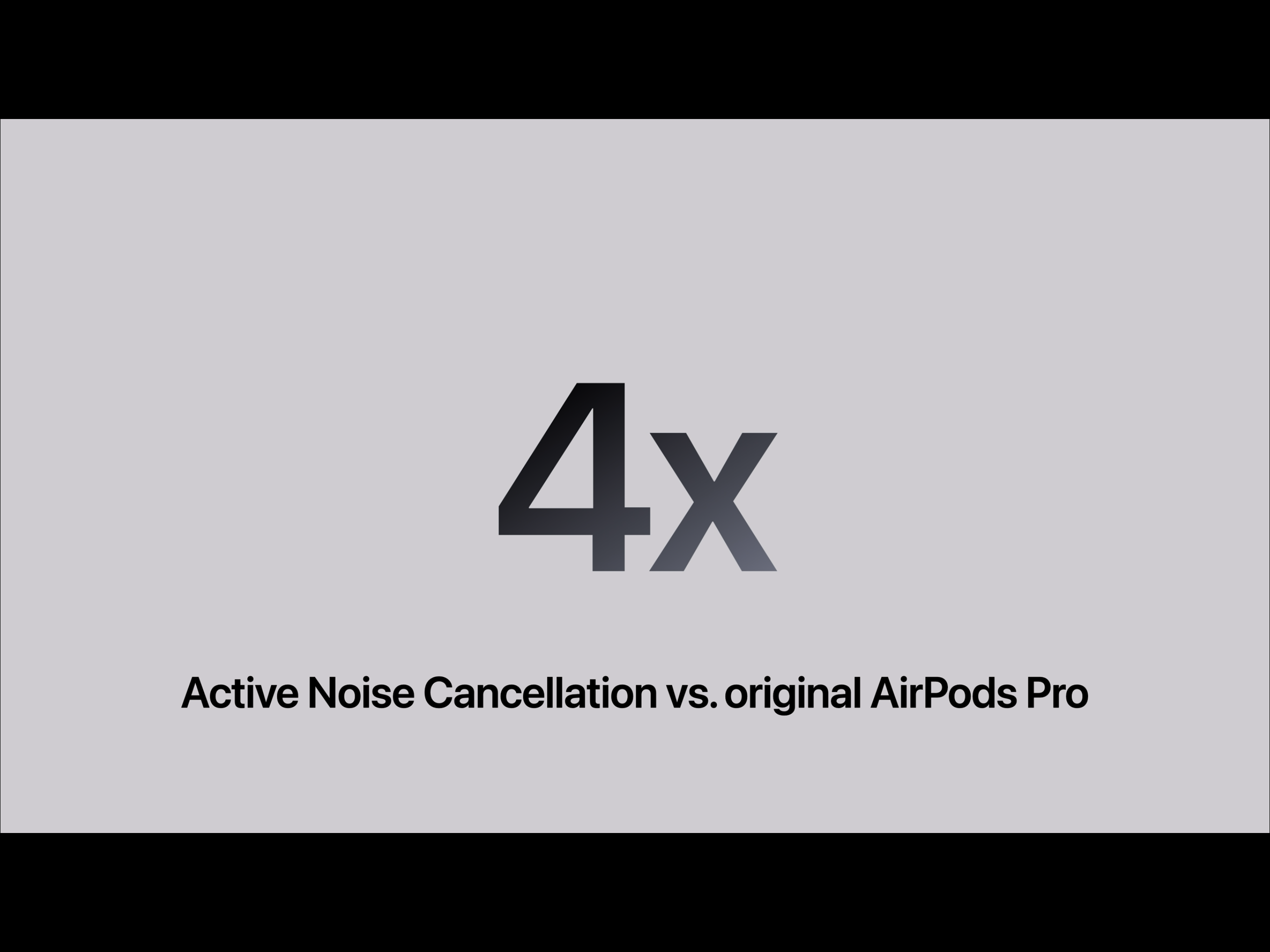 Promotional material for the AirPods Pro 3 from the Apple keynote