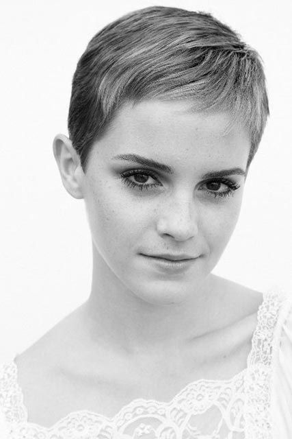 Emma Watson shows off new short pixie haircut