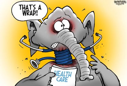 Political cartoon U.S. GOP health-care bill