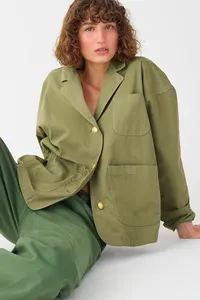 Blazer-Jacket in Chino, $158 $115 at J.Crew