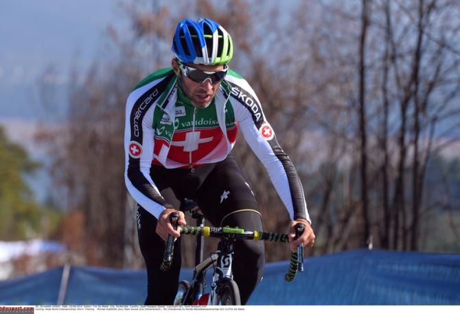 Michael Albasini (Switzerland) doing a recce