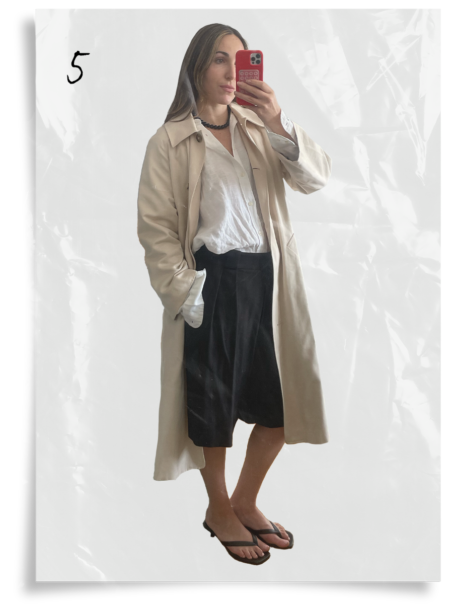 Anna LaPlaca styling an anti-trend summer capsule wardrobe