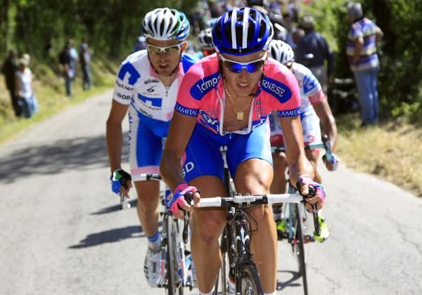 Adriano Malori (Lampre - ISD) leads the break
