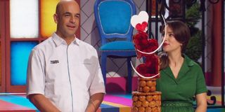 Adriano Zumbo and Rachel Khoo in Zumbo's Just Desserts