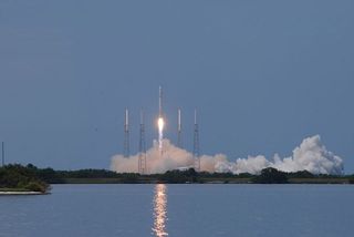 SpaceX's Falcon 9 rocket lifts off on its debut flight from Cape Canaveral Air Force Station in Florida on June 4, 2010.