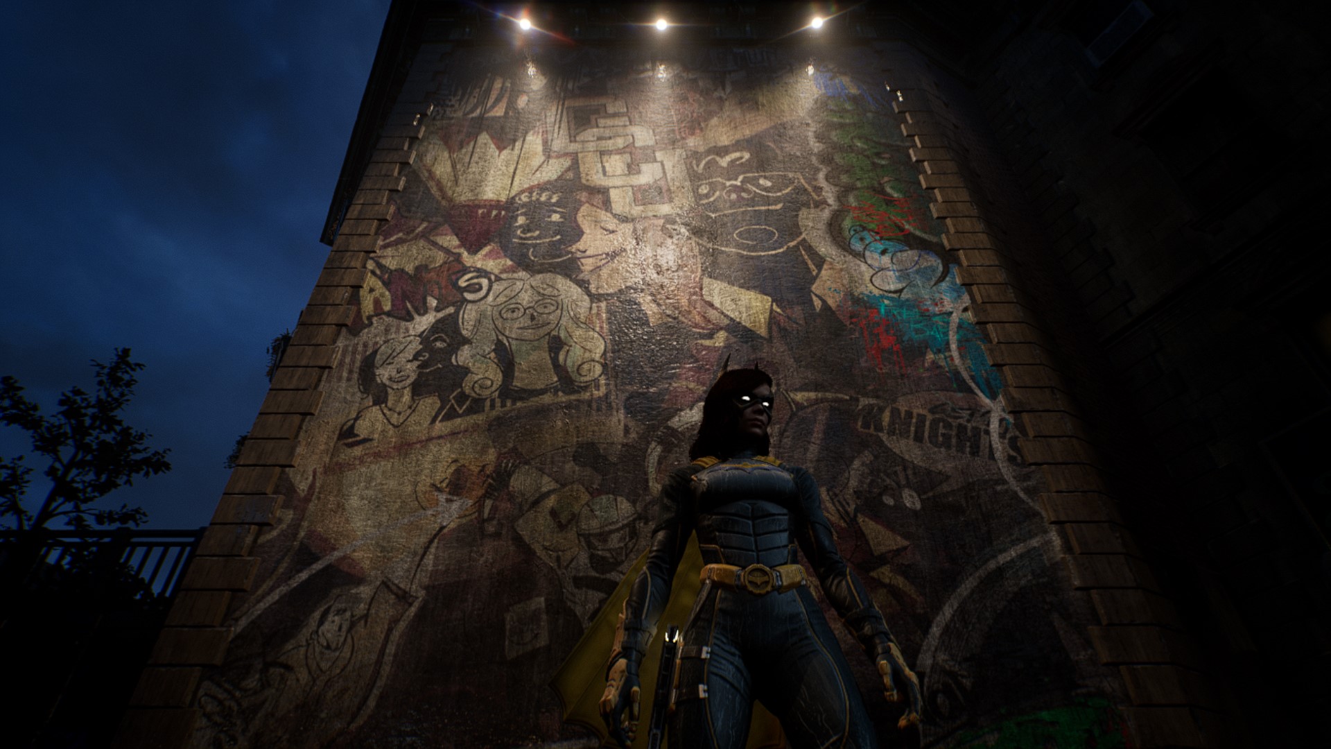 Gotham Knights graffiti - GCU mural
