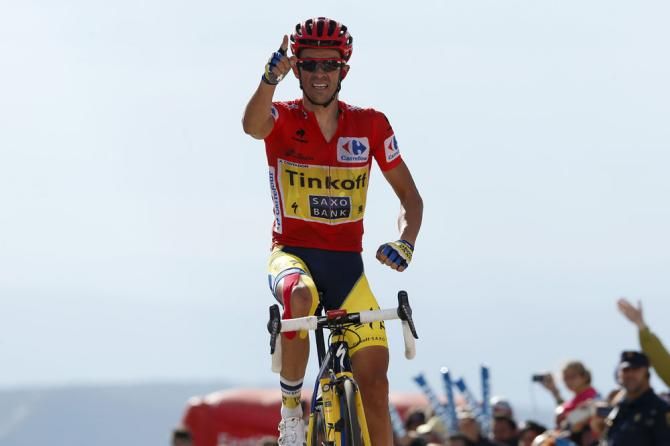 Alberto Contador (Tinkoff - Saxo) wins stage 20 at the Vuelta