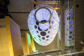 Jenny Sabin’s brainy AI sculpture learns to smile at Microsoft HQ