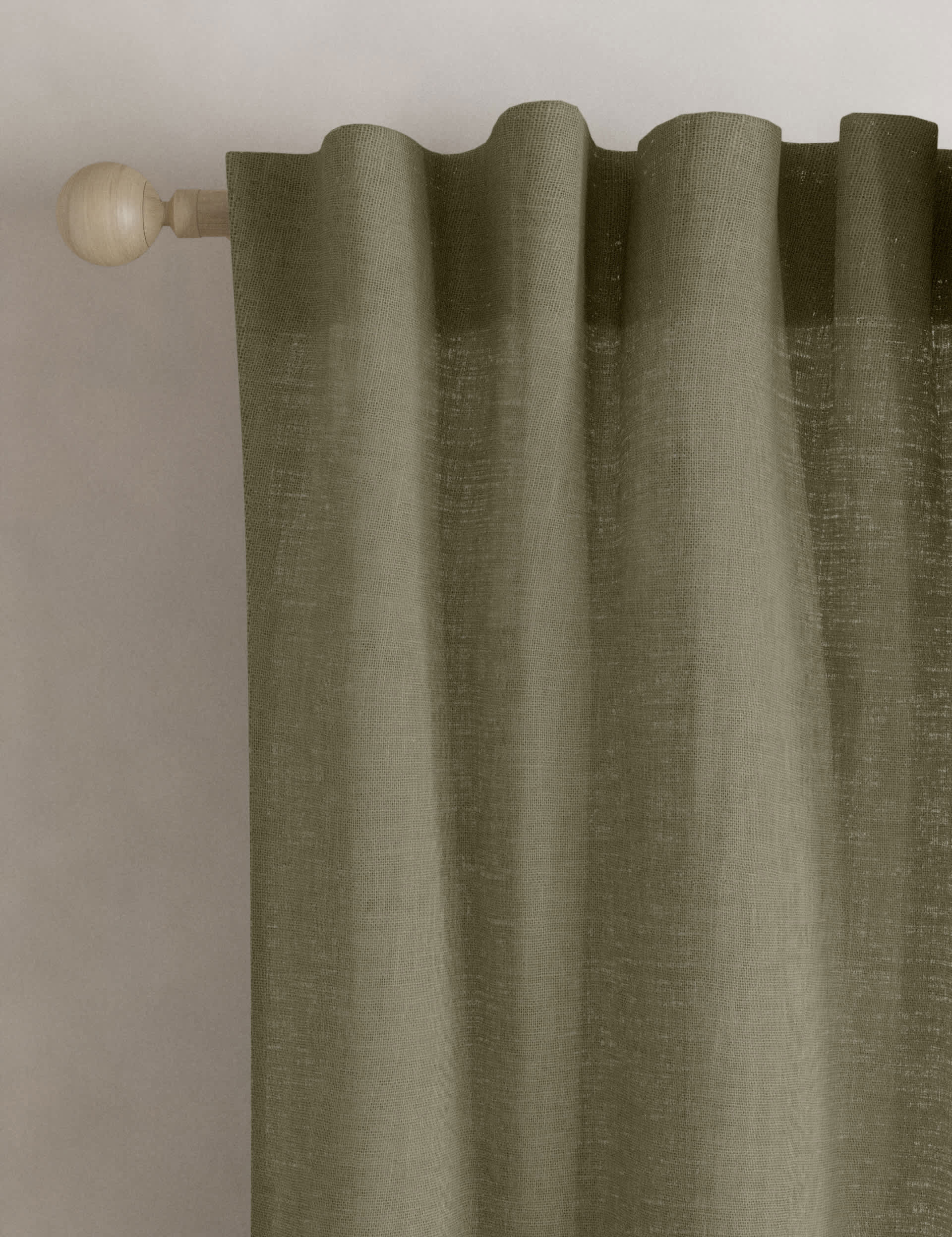 Sheer Cotton Linen Blend Curtains