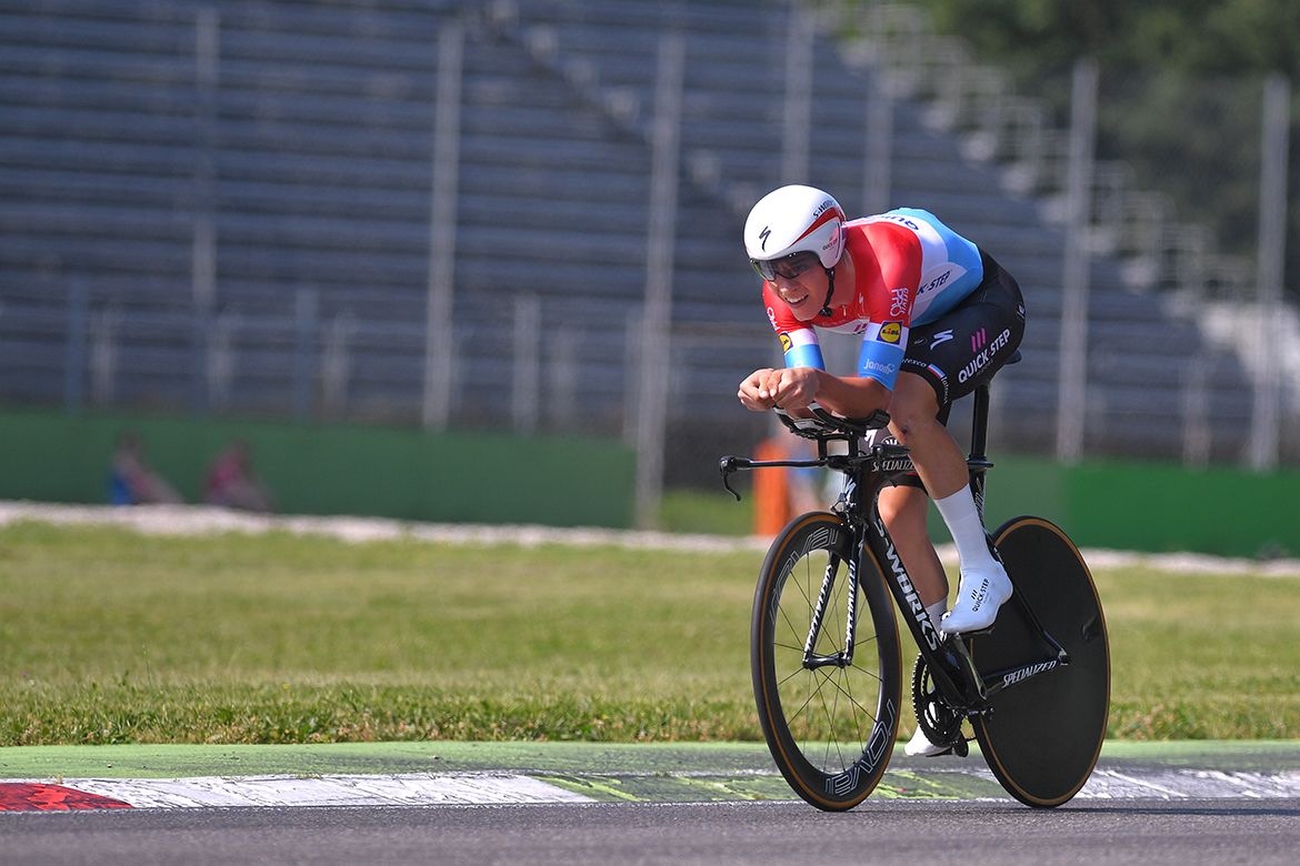 Bob Jungels on stage 21 of the Giro d'Italia