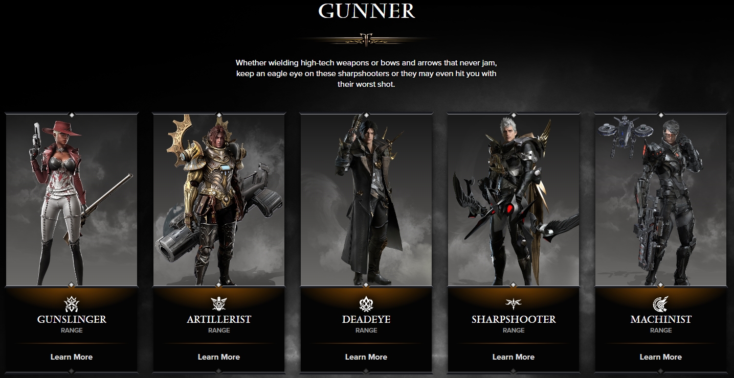 Lost Ark classes - Gunner